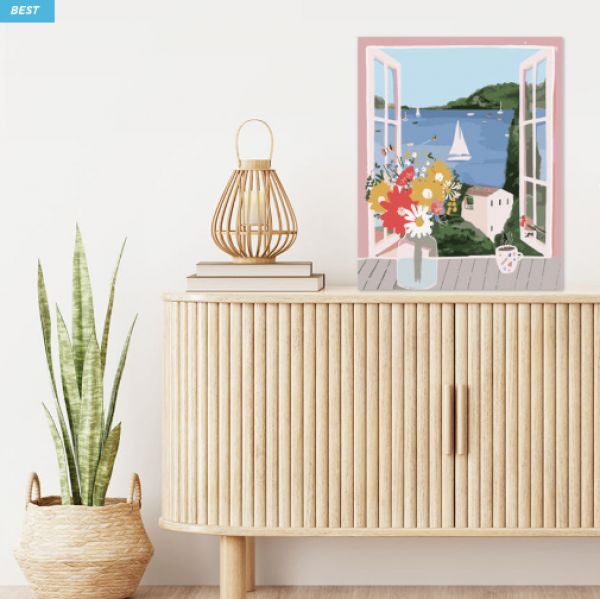 마이허니블리,국내자체제작 고급 DIY 명화그리기세트 (마이허니블리 베스트 모음 40x50cm)