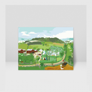 국내자체제작 고급 DIY명화그리기세트 (그랜마모지스 대도시에 가다)