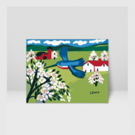 국내자체제작 고급 DIY명화그리기세트 (모드루이스 물총새와 사과꽃)